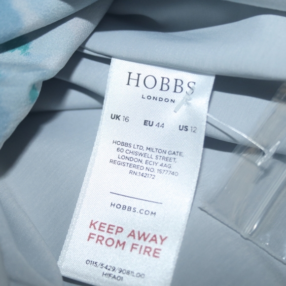 Hobbs Floral Silk Dress US 12 - Picture 6 of 6
